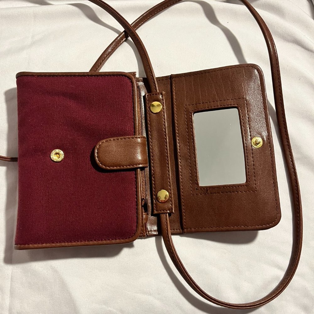 Small Eitenne Aigner Crossbody fabric Purse - Picture 3 of 6